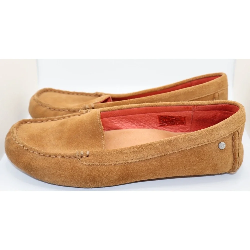 UGG Women's Size 7.5 Milana Tan Suede Loafers - Picture 6 of 8
